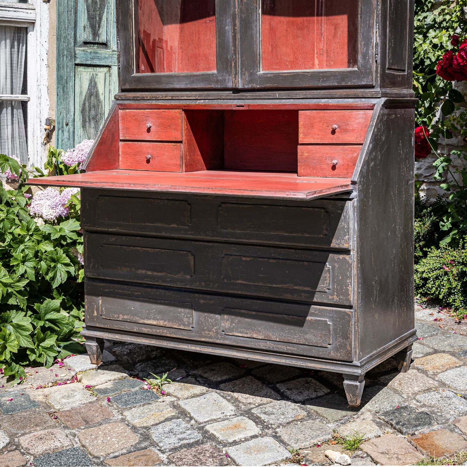 Dark Gray Baroque Secretary, 18th Century photo Furniture