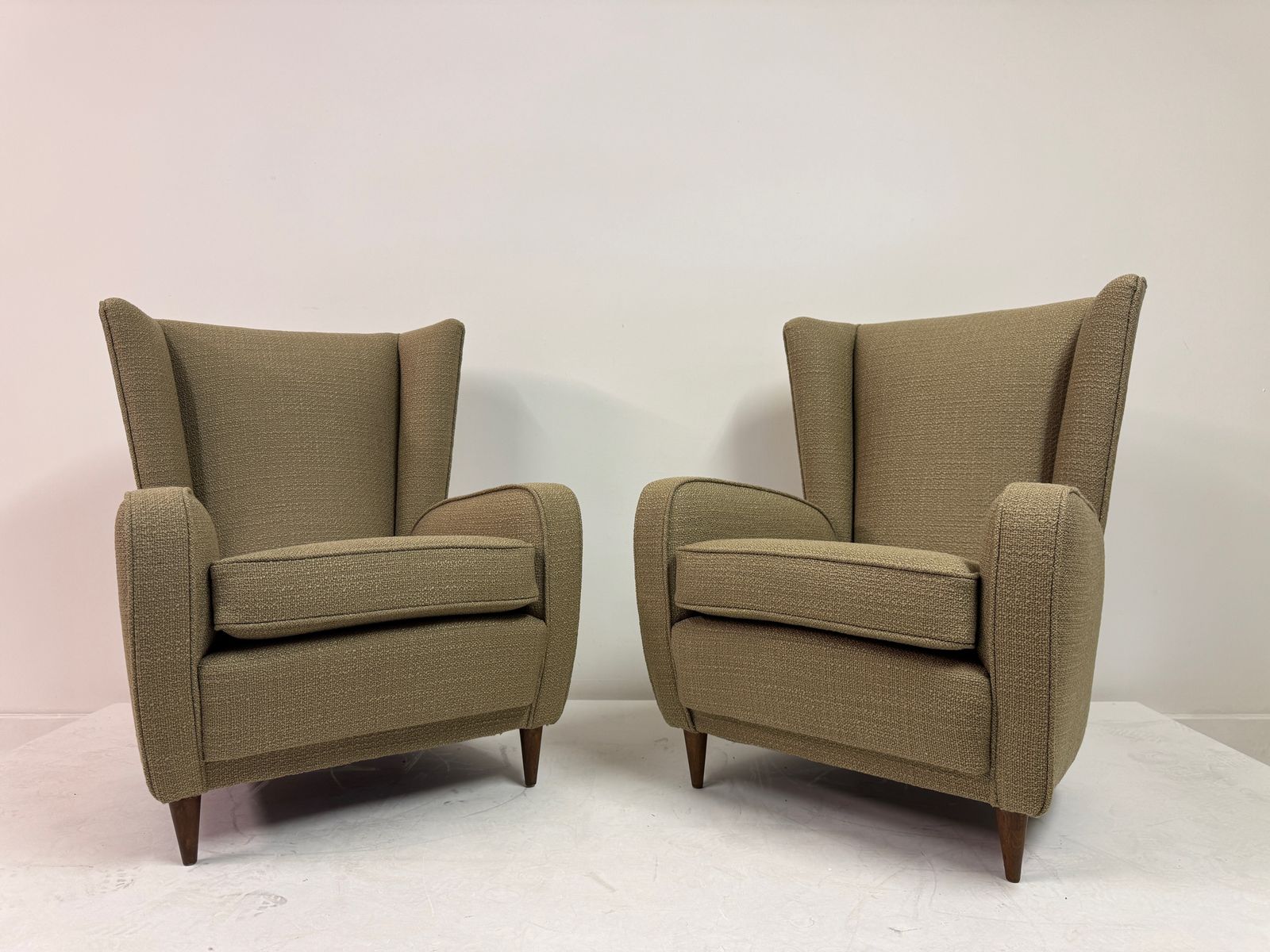 photo furniture Pair Of Paolo Buffa Armchairs, Italy, 1950s