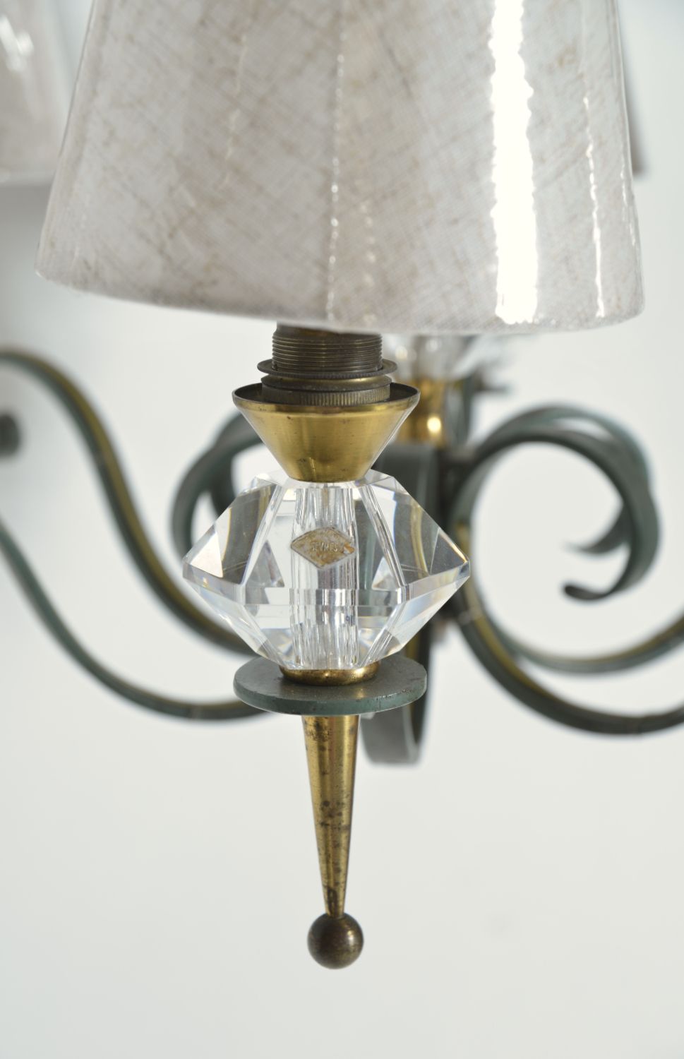 photo buy 1940s/50s French Chandelier By Philippe Genet & Lucien Michon Cristal De Sevres