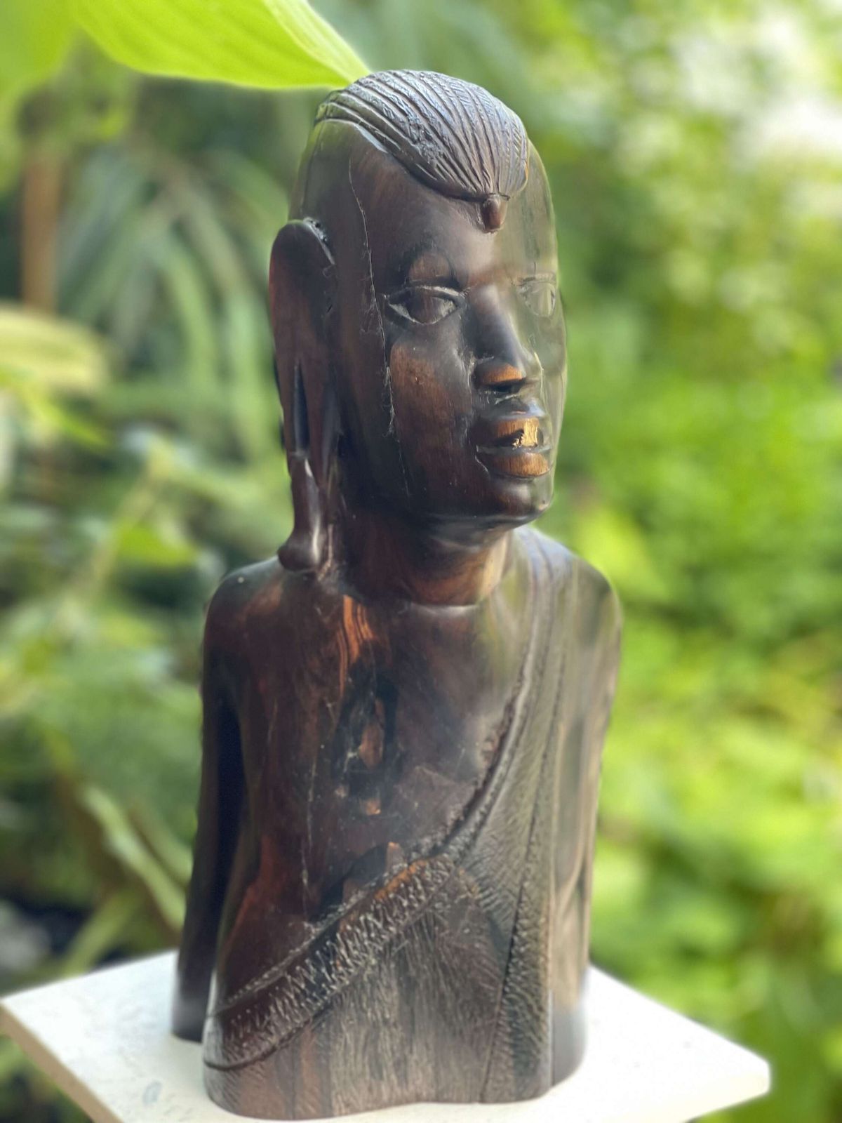 Art A Set Of Three Tribal African Hand Carved Figures photo
