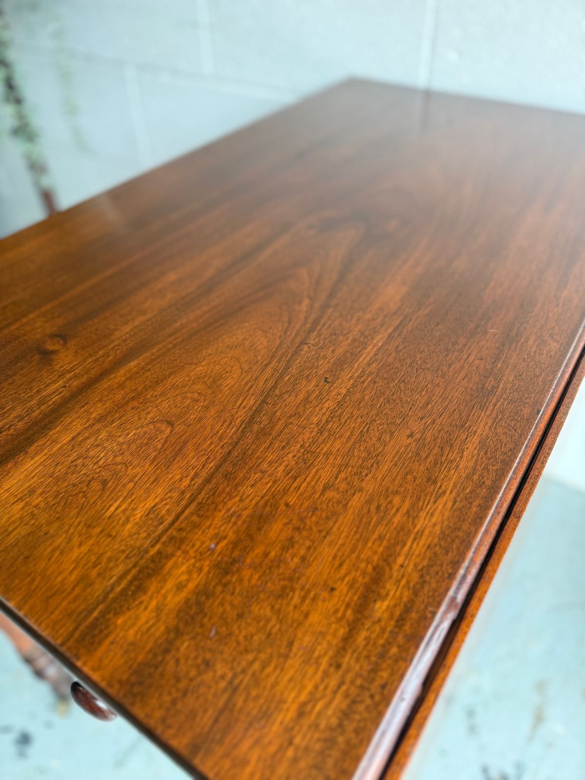 Beautiful English Regency Era Pembroke Table In Mahogany photo furniture