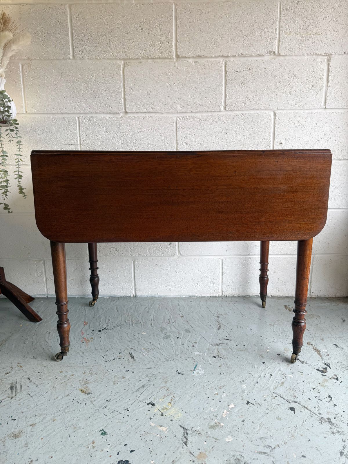photo for sale Beautiful English Regency Era Pembroke Table In Mahogany