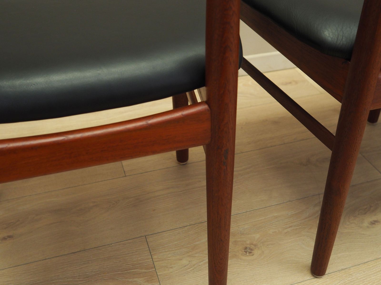 3009.0 Set Of Four Teak Chairs, Danish Design, 1960s, Manufacture: Bruno Hansen, Designer: Henning Kjærnulf photo