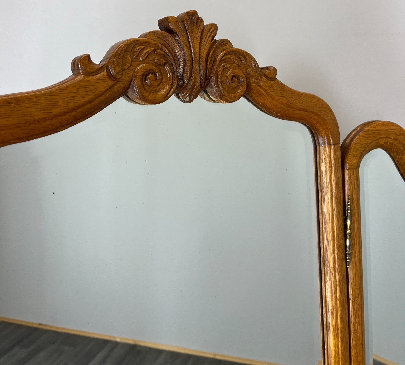 Vintage Dressing Table With Mirror French Oak Louis Vanity Table Makeup Lot 3198 photo Furniture
