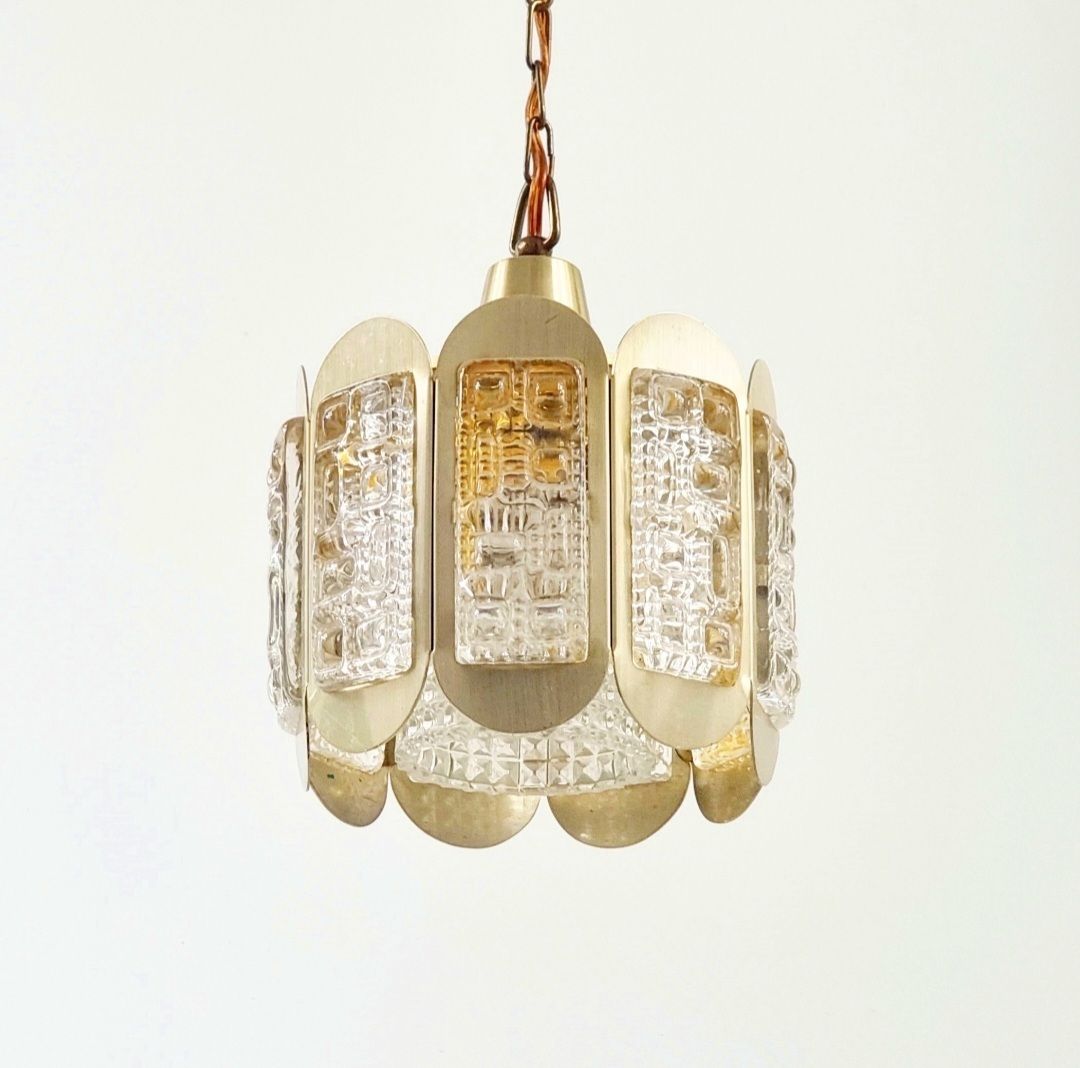 Mid Century Scandinavische Glazen Plafondlamp Van Vitrika, Denemarken, Jaren 1960 photo Verlichting
