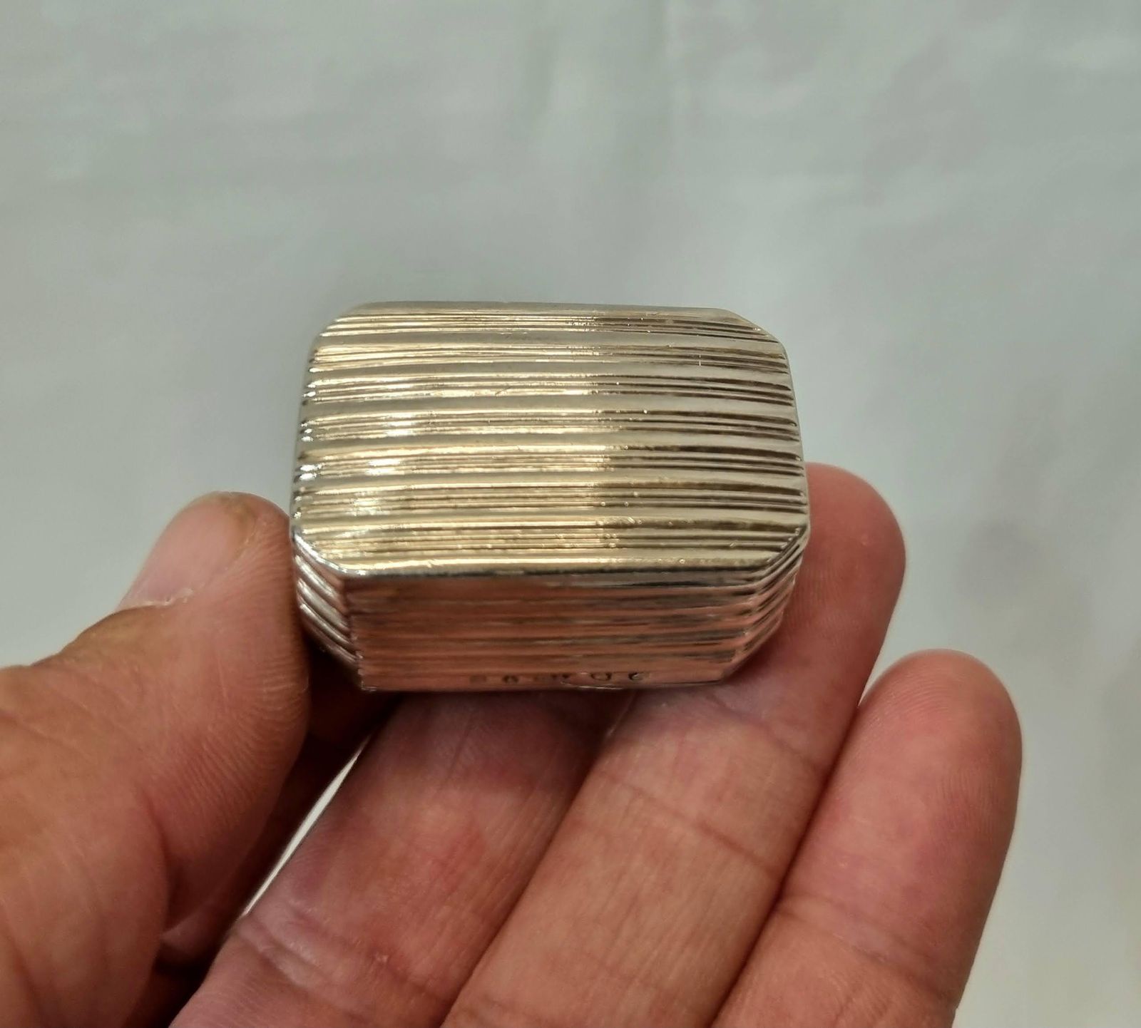 A Scarce And Fine Larger Sized Example Of A George IV Sterling Silver Nutmeg Grater, By Joseph Wilmore Of Bread Street, Birmingham, Dated 1825. photo for sale
