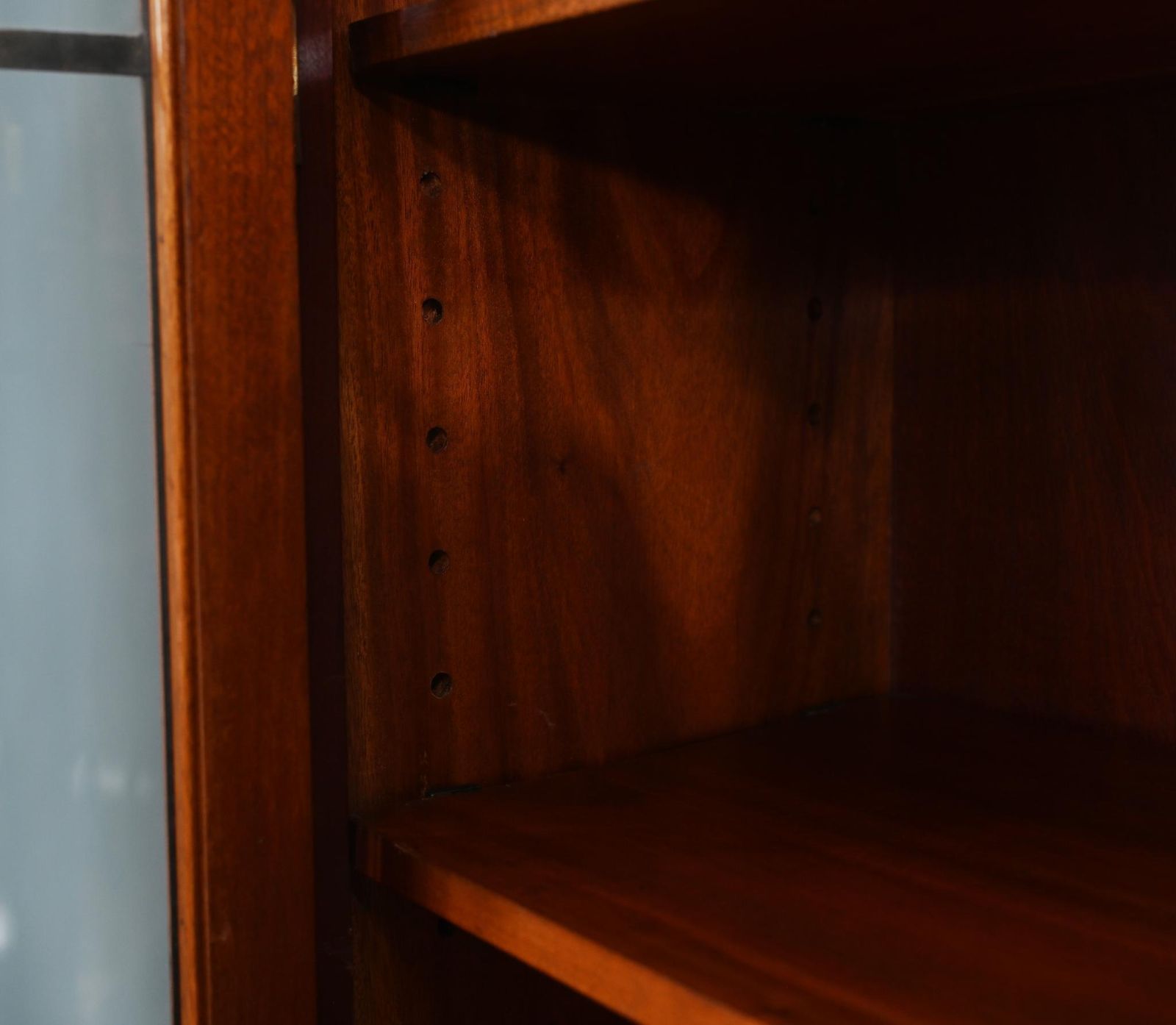 Edwardian Bookcase Cabinet Mahogany Hepplewhite 1910 photo vinterior
