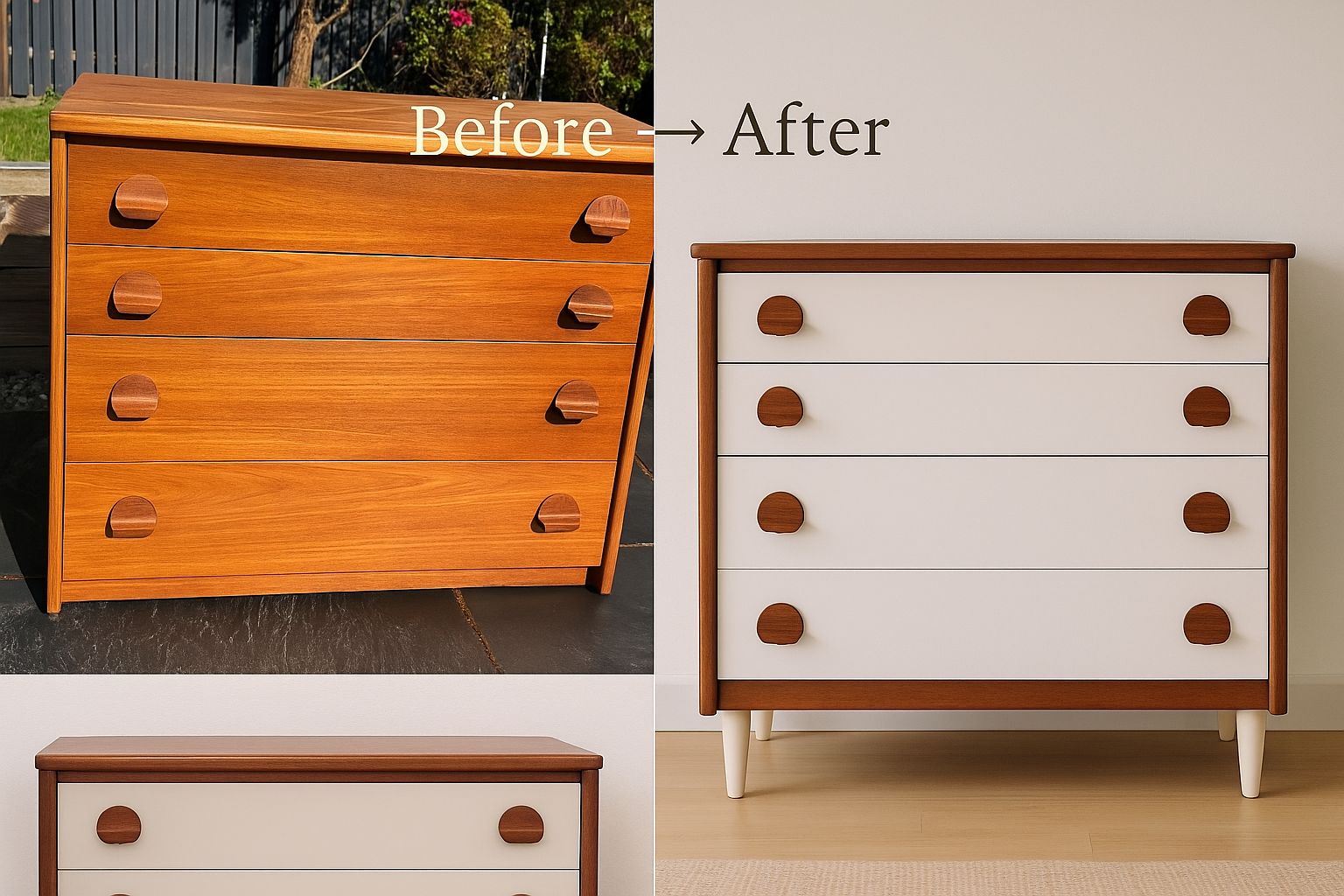 Mid Century Stag Cantata Teak Drawers photo furniture