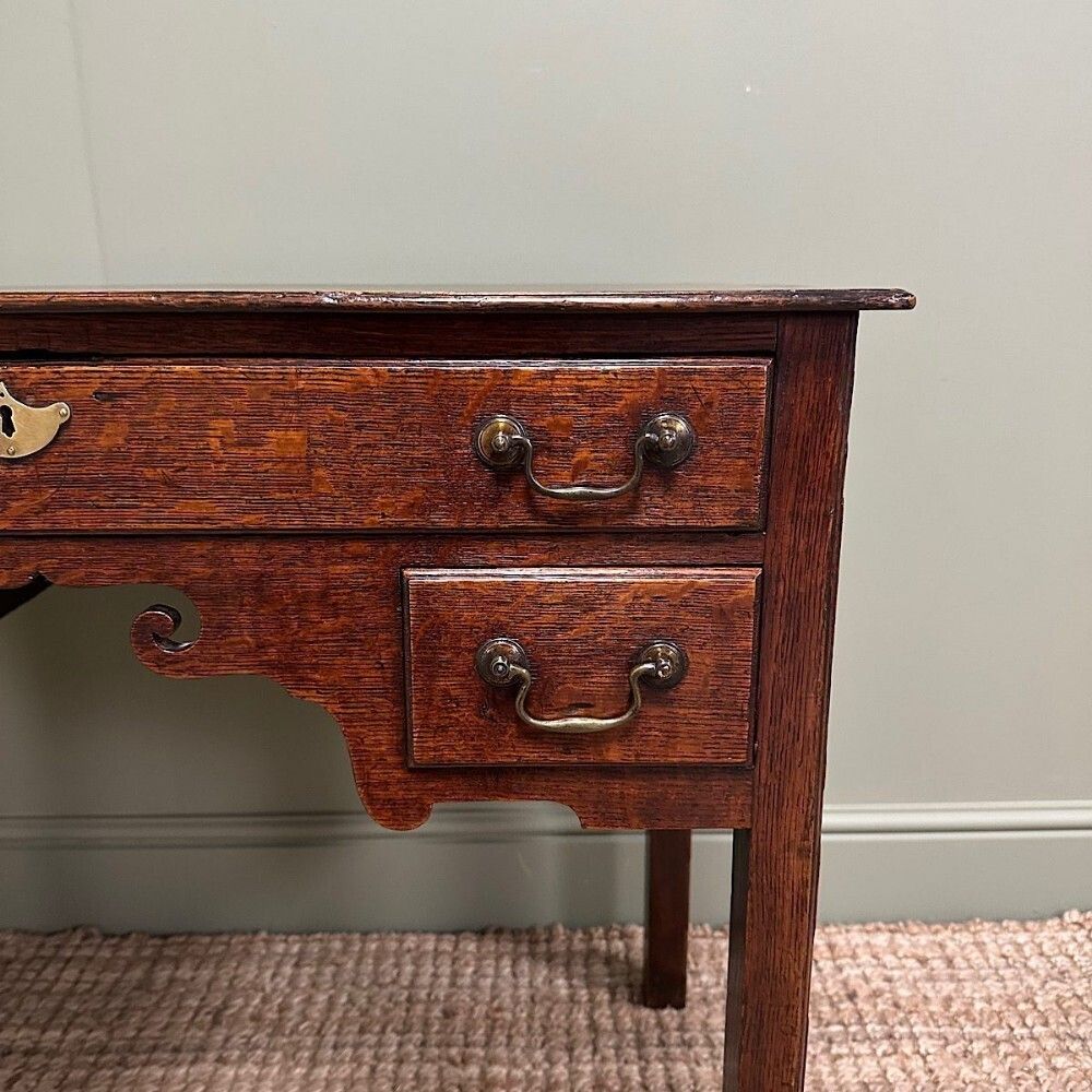 Country House 18th Century Antique Oak Side Table photo vinterior