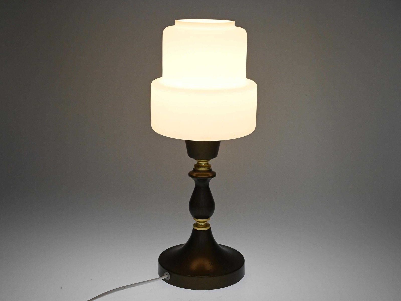 Rare Vintage Drukov Brno Table Lamp, Drukov Lamp, Bedside Lamp, Mid Century Light, Vintage Lamp, Modern Lamp, Big Desk Lamp, Table Lamp photo vinterior