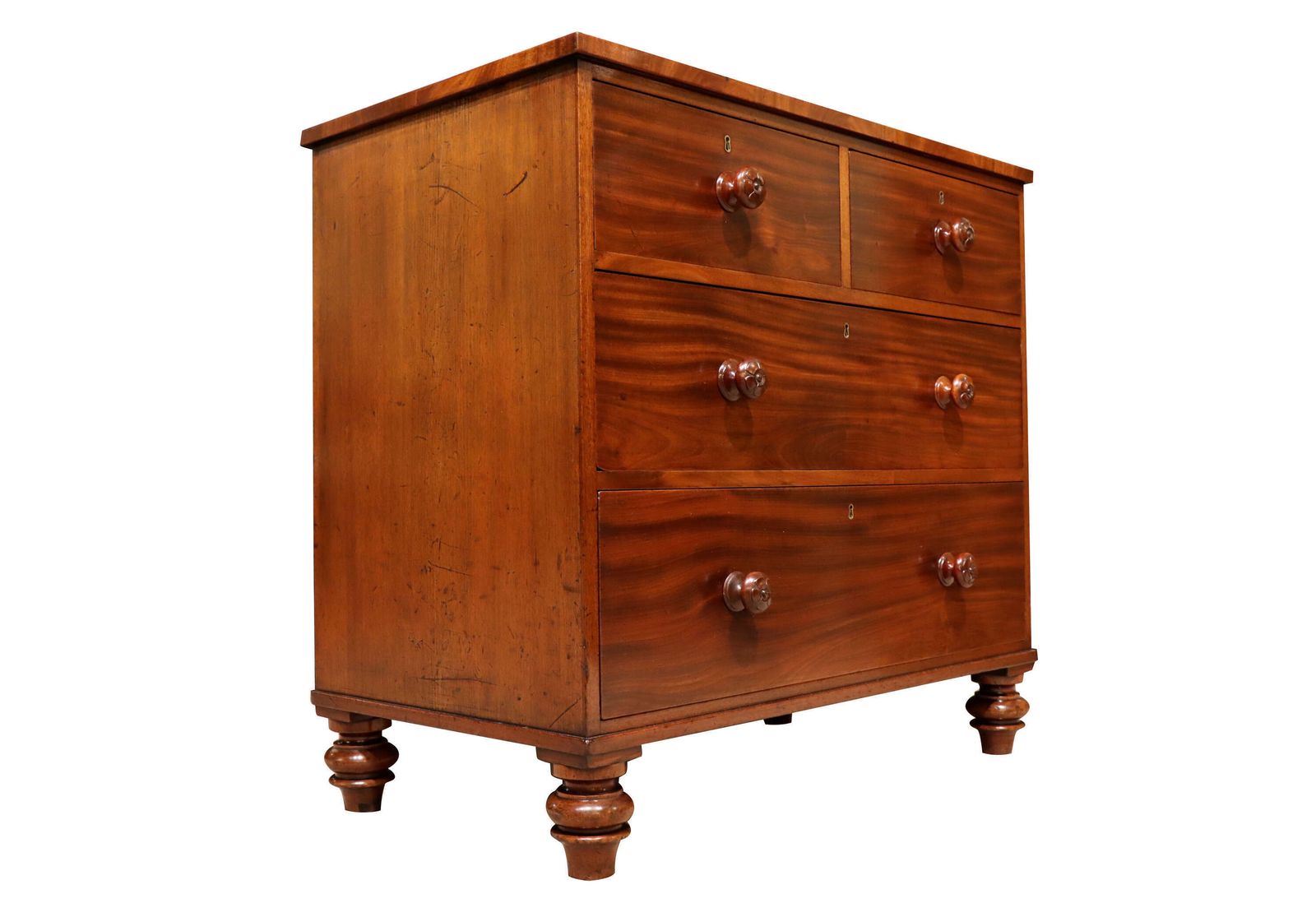 Antique 19th Century Mahogany Chest Of Drawers photo furniture