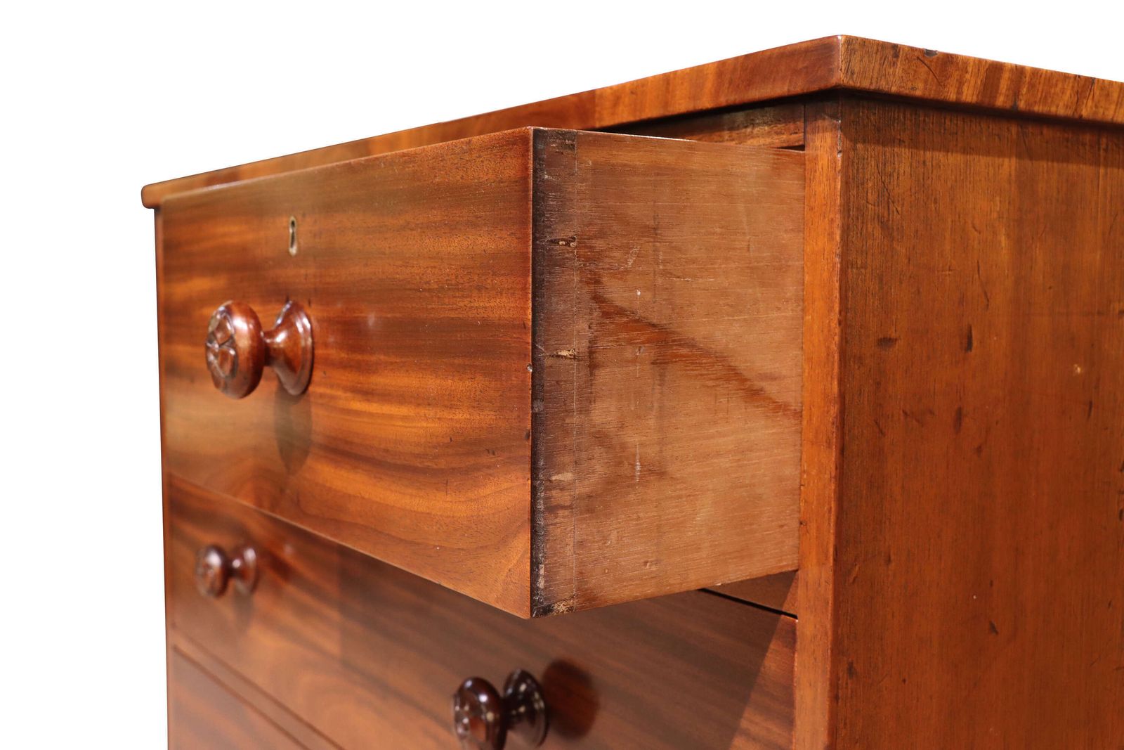 Antique 19th Century Mahogany Chest Of Drawers photo 978.0