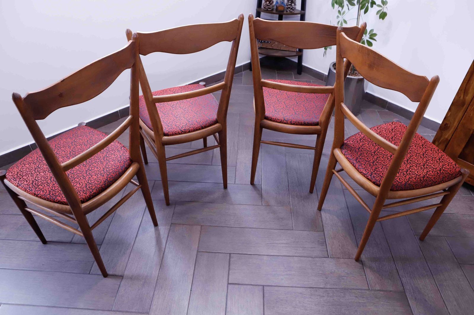 photo for sale Set Of Retro Dining Chairs – Dřevotvar Jablonné Nad Orlicí