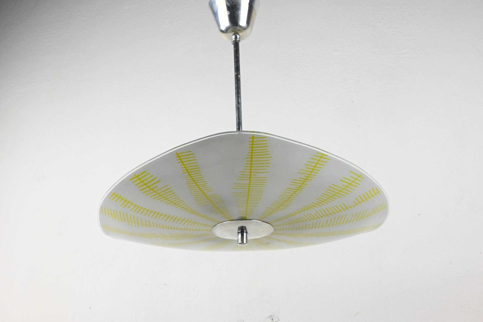 Triangle Glass Ceiling Lamp, Atomic Lighting, Mid Century Lighting, Mid Century Lamp, Ceiling Light, Mid Century Modern. Mid Century Light photo furniture