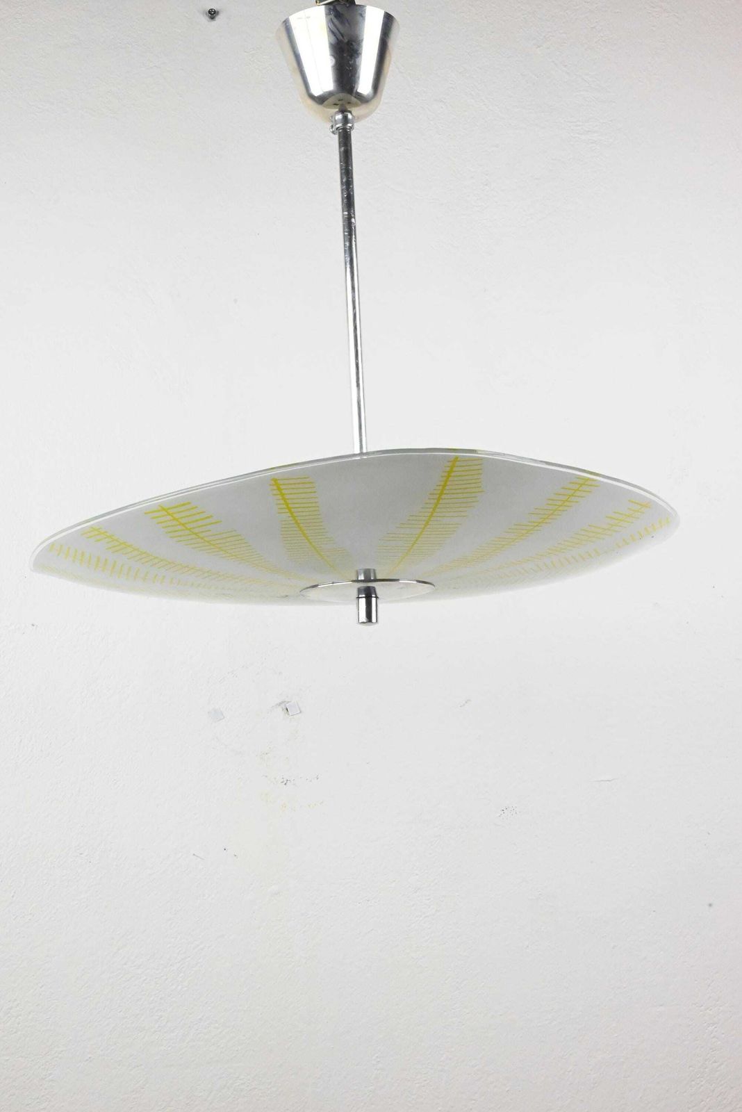 Triangle Glass Ceiling Lamp, Atomic Lighting, Mid Century Lighting, Mid Century Lamp, Ceiling Light, Mid Century Modern. Mid Century Light photo 220.0