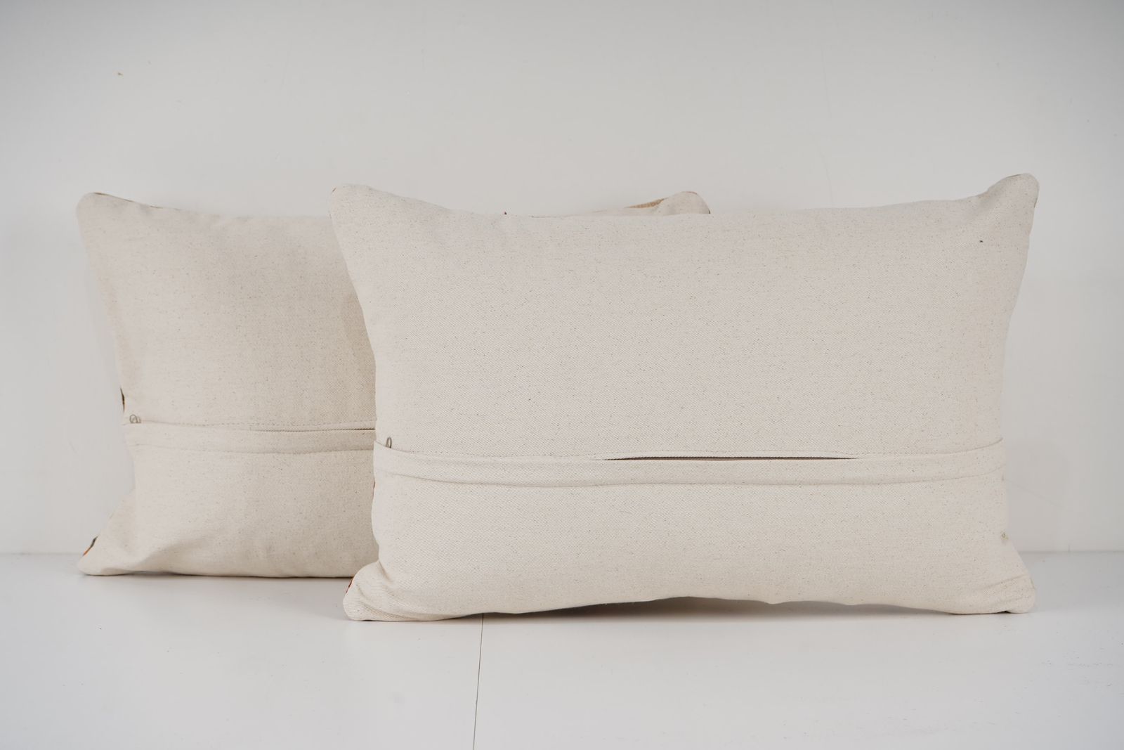 Striped Organic Lumbar Kilim Pillow Case, Set Of Two Turkish Cushion Pillow, Ethnic Pillow, Handmade Pillow, Cushion Case photo for sale