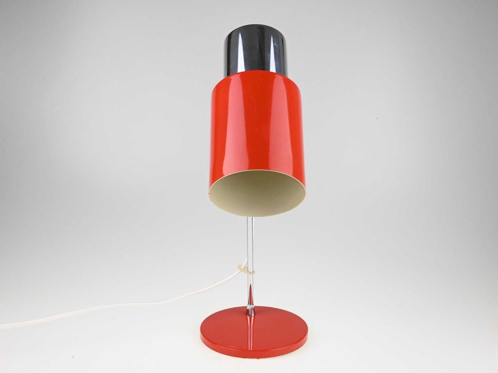 Industrial Desk Lamp, Industrial Lamp, Architect Lamp, Desk Lamp, Mid Century Lamp, Red Lamp, Table Lamp Desk Light, Vintage Lights photo vinterior