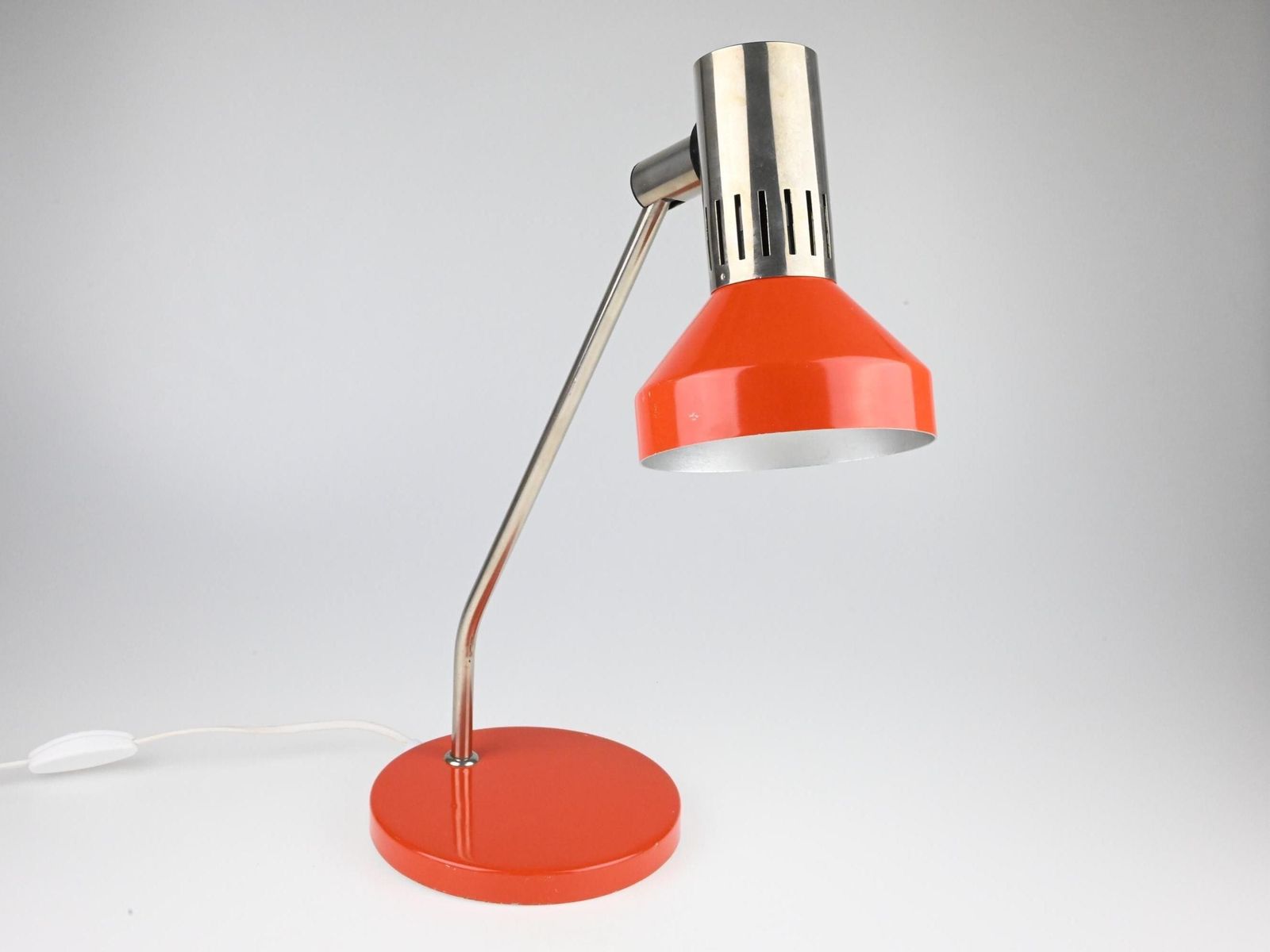 Vintage Red Table Lamp, Aka Ddr Lamp, Red Lamp, Mid Century Lamp, Table Lamp, Desk Lamp, Bedside Lamp, Table Light, Lighting, Vintage Lamp photo furniture
