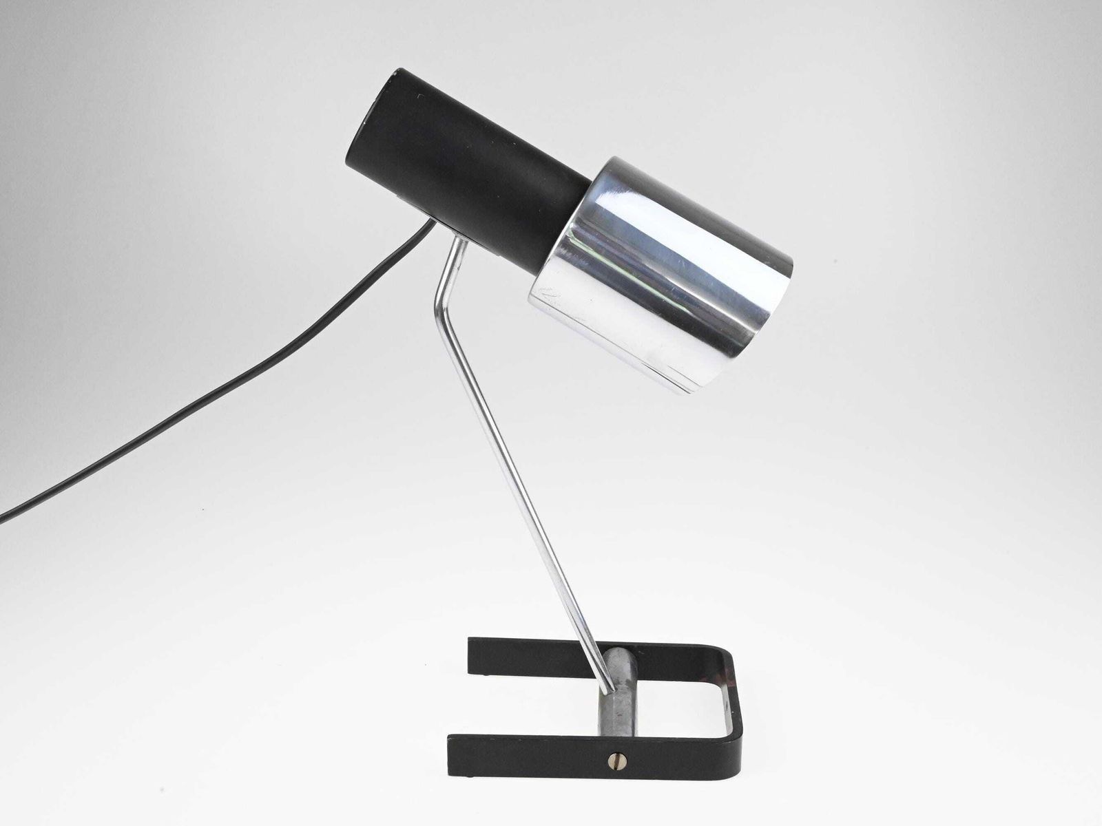 Iconic Vintage Kovona N55 Table Lamp, Kovona Lamp, Chrome Desk Lamp, Black Table Lamp, Vintage Lamp, Industrial Lamp, Industrial Lighting photo vinterior