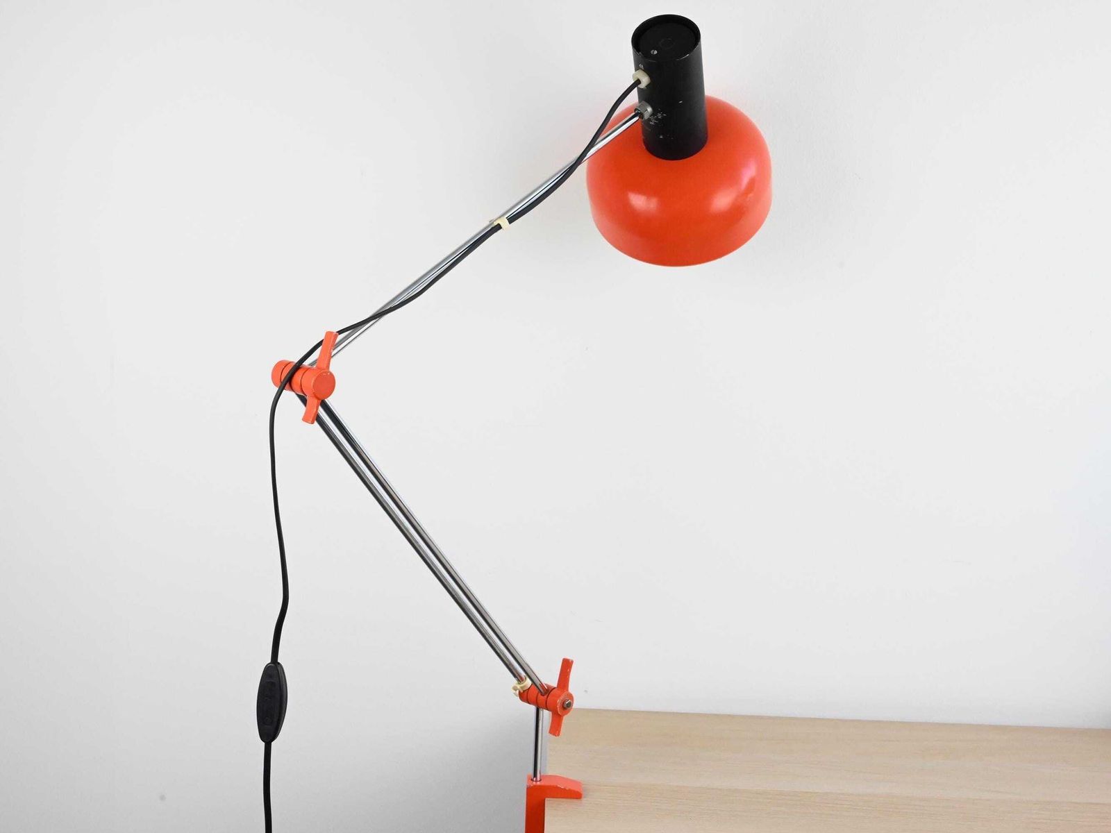 Vintage Napako Industrial Desk Lamp By Josef Hurka, Industrial Desk Lamp, Industrial Lamp, Architect Lamp, Desk Lamp, Mid Century Lamp photo 150.0