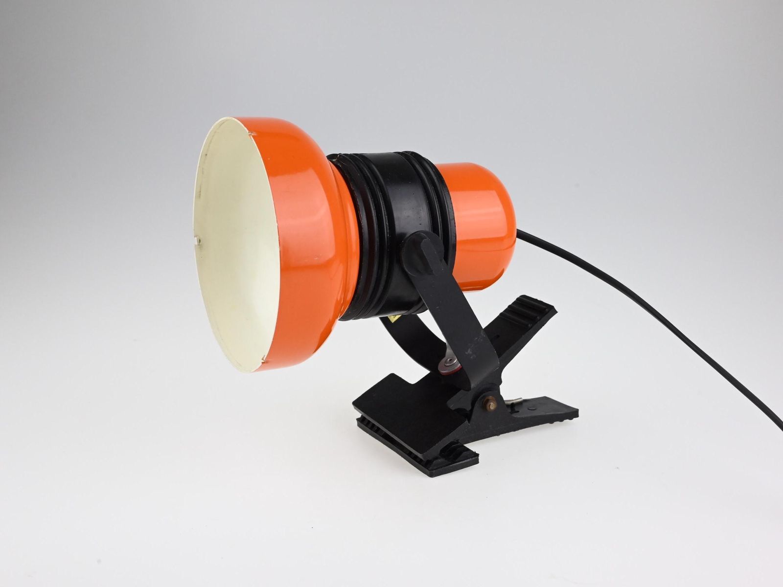 Mid Century Desk Lamp, Clip On Lamp, Desk Metal Lamp, Table Lamp, Desk Lamp, Bedside Lamp, Mid Century Lamp, Orange Lamp, Table Light photo Lighting