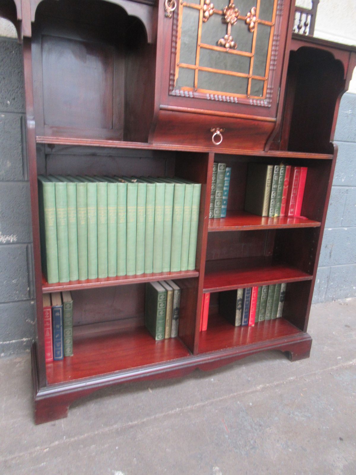 photo buy Mahogany   Lamb Of  Manchester  ,  Late Victorian   Open Bookcase.