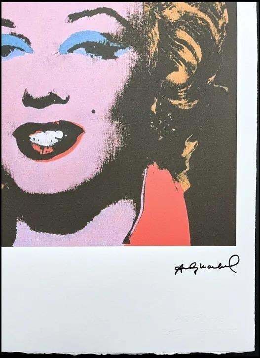 Andy Warhol – Black Portrait Marilyn, Black With Blonde Hair, 1980s, Lithograph photo furniture