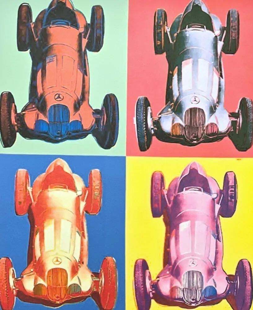 After Andy Warhol, Mercedes Benz, 1980s, Lithograph photo for sale