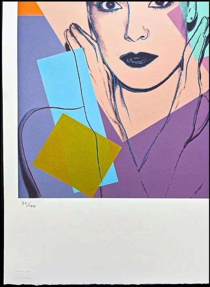 After Andy Warhol, Karen Kain, 1980s, Lithograph photo furniture