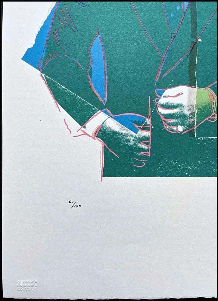 After Andy Warhol, John Gotti Dark Green , 1980s, Lithograph photo Art