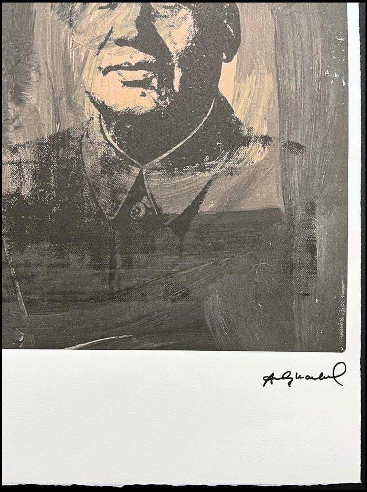 After Andy Warhol, Mao Zedong Grey Beige, 1980s, Lithograph photo Art