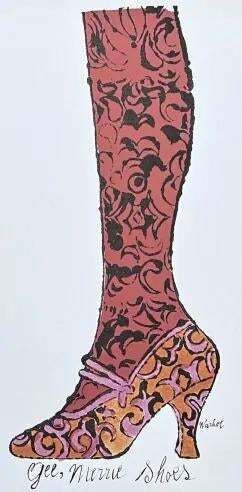 After Andy Warhol, A Stocking Full Of Good Wishes, 1980s, Lithograph photo furniture