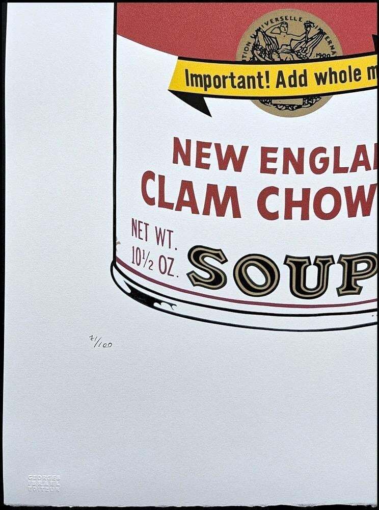 After Andy Warhol, Campbell's Soup New England, 1980s, Lithograph photo Art