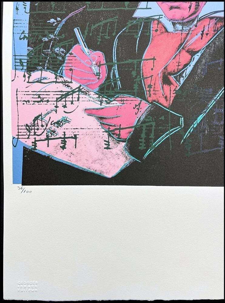 After Andy Warhol, Beethoven   Pink Black, 1980s, Lithograph photo for sale