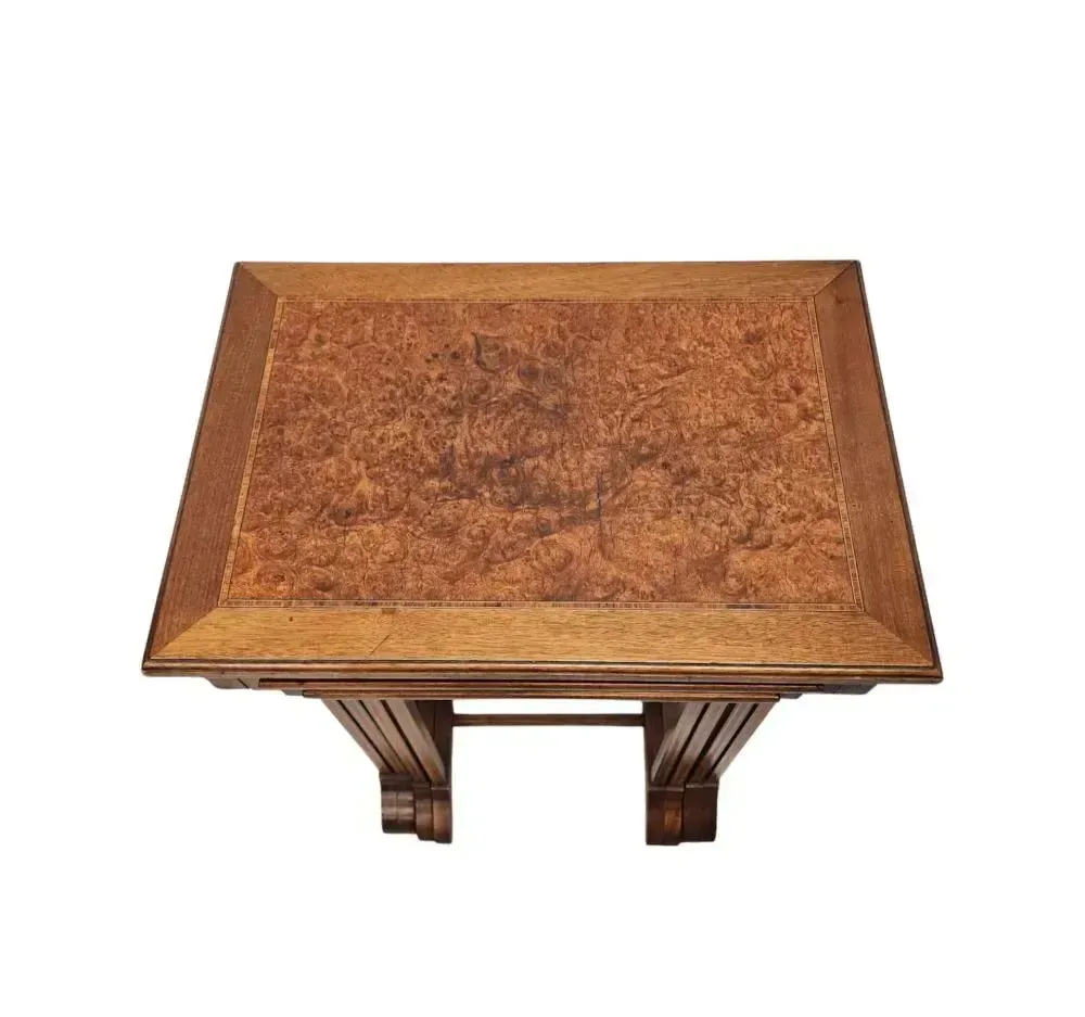 A Stunning Edwardian Inlaid Nest Of Four Tables photo furniture
