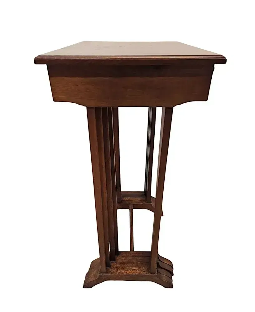 A Stunning Edwardian Inlaid Nest Of Four Tables photo vinterior