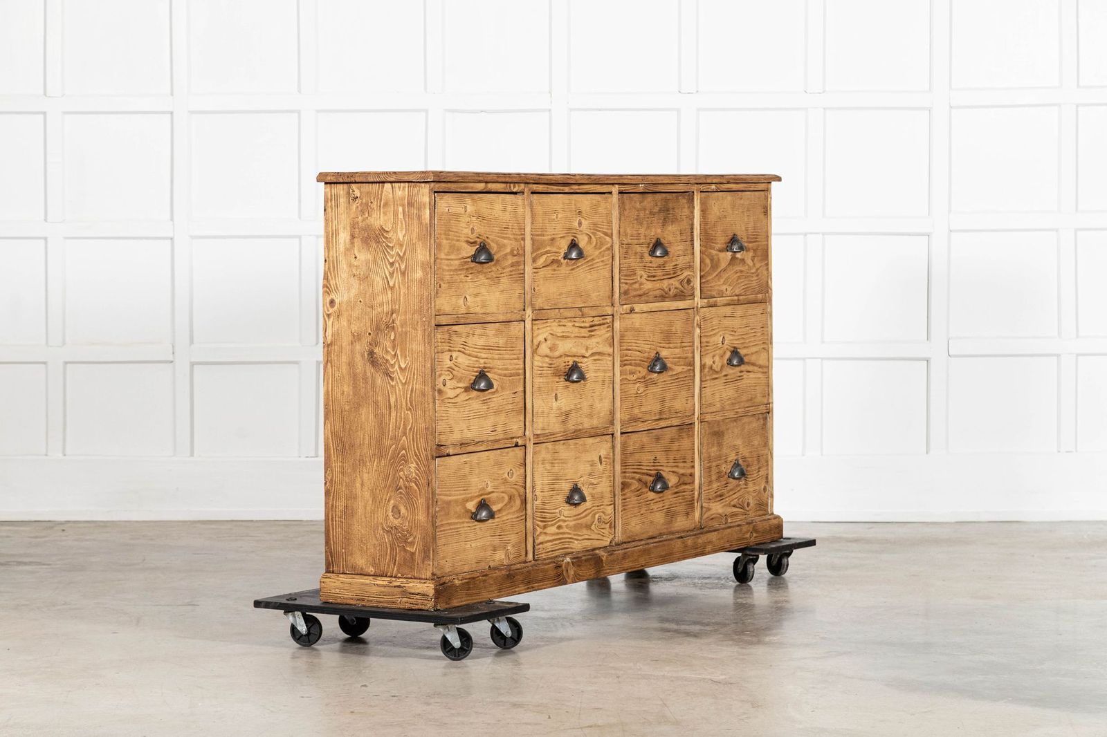 Large 19thc English Pine Haberdashery Drawers photo furniture