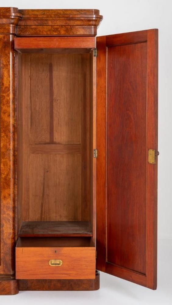 Victorian Wardrobe Walnut Gentlemans Closet Cabinet 1860 photo furniture