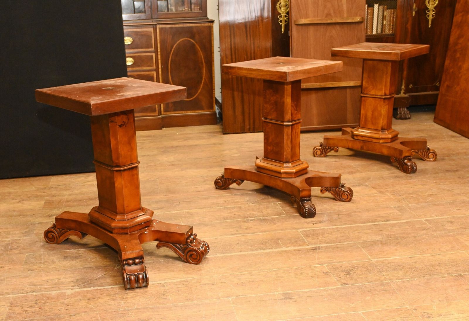 Extending Regency Dining Table   Walnut Tables George Bullock Base photo furniture
