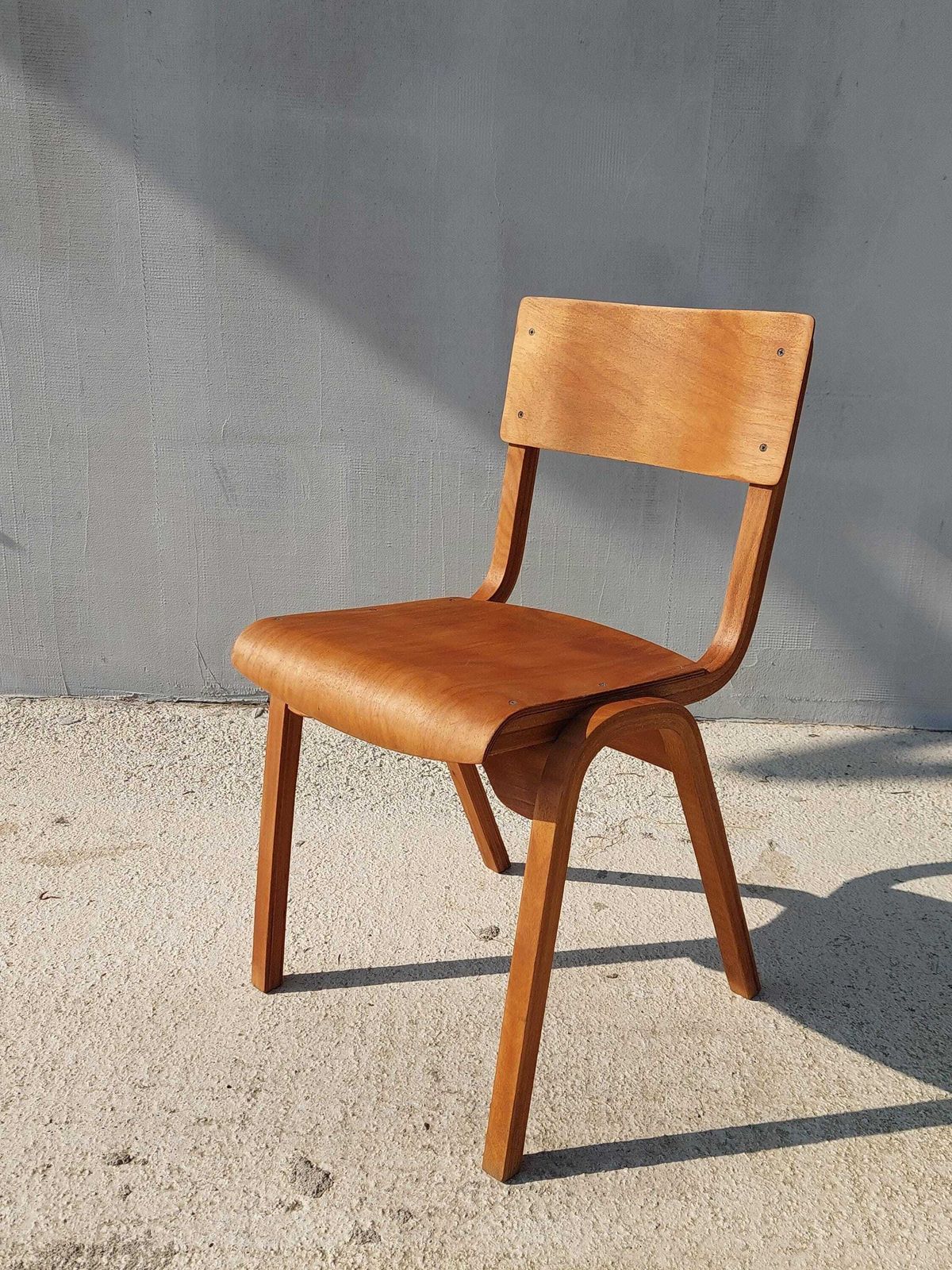 Mid Century Children's Chair, Kid's Chair, Beech Wood, Anatomical Chair, Kid's Room, 1970s photo Furniture