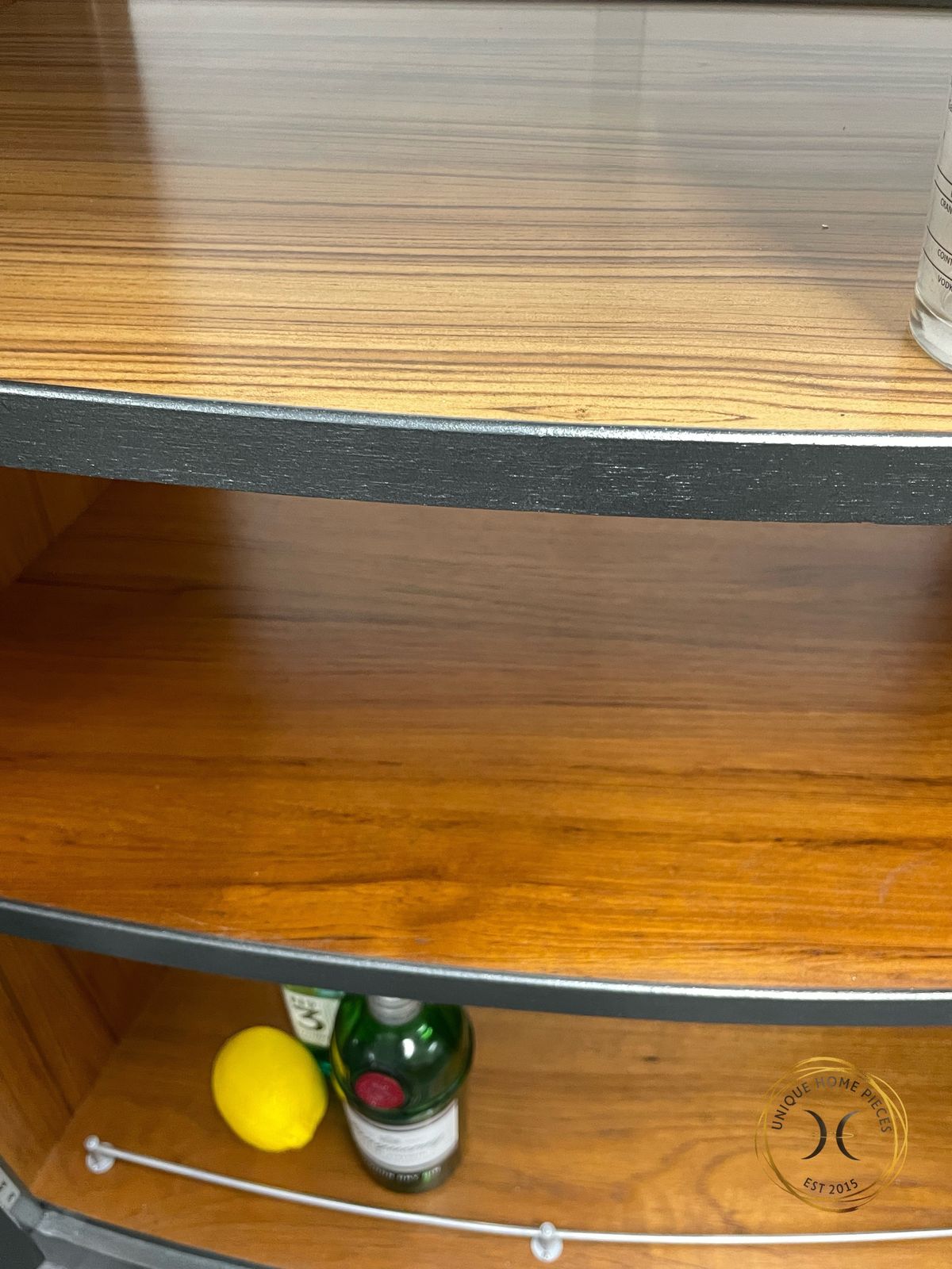 photo for sale Turnidge Of London Metamorphosis Bespoke Grey Silver Striped Coctail Cabinet/Mcm Bar