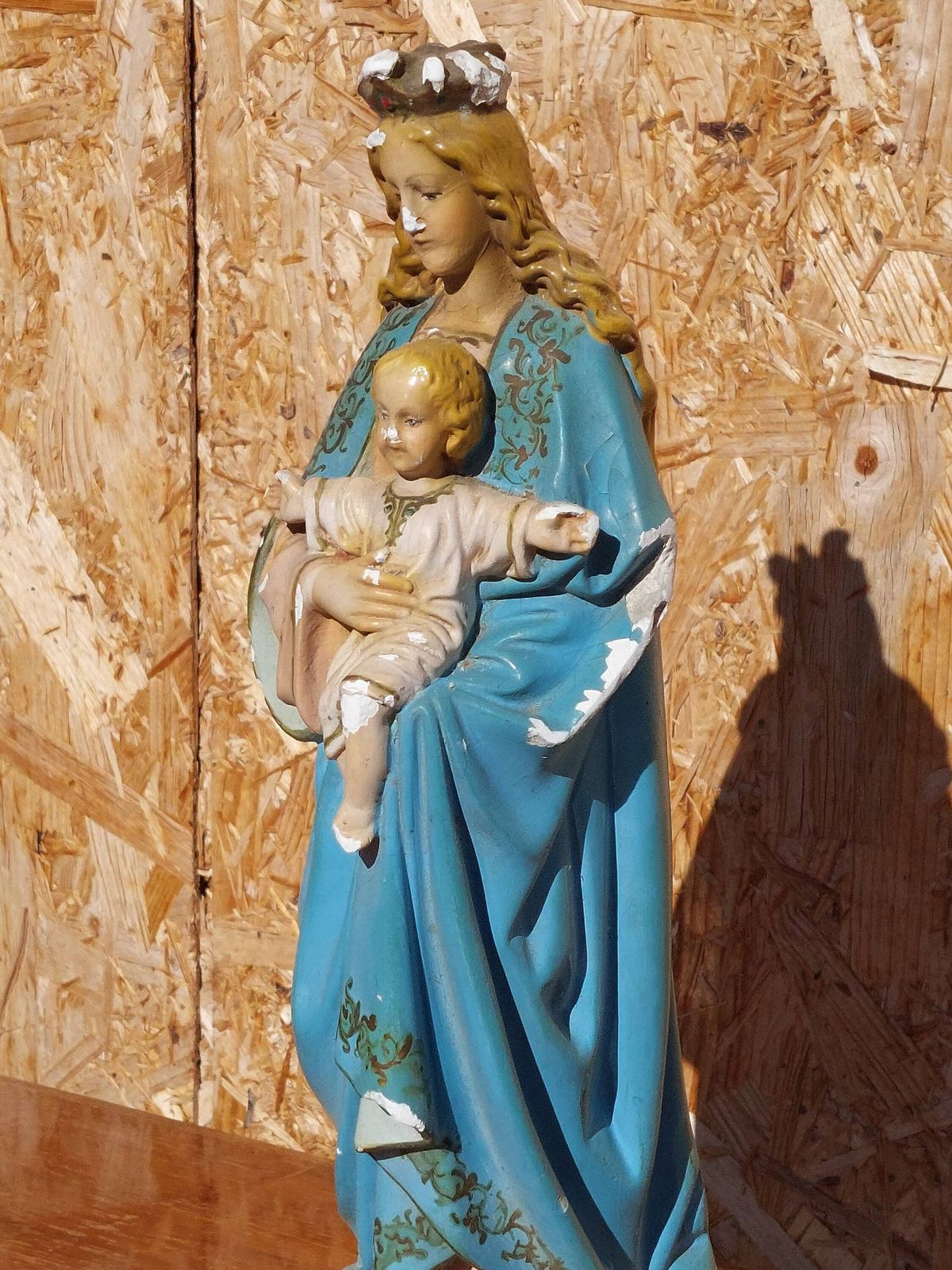 Antique Santa Maria With Jesus Statue,Antique Virgin Mary With Jesus, Antique Mother Mary Statue, Antique Religious Statue,Europe, 1908 1915 photo 328.0