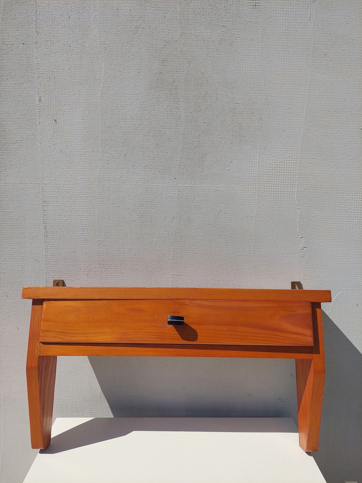 Vintage Wall Shelf With Drawer/Rustic Kitchen Schelf With Drawer/Wall Schelf/Small Wall Cabinet/Farmhouse/ Rustic/Cottage/Shabby Chic/1970's photo furniture