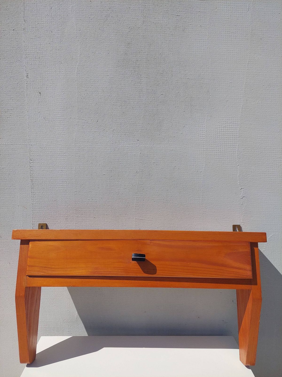 Vintage Wall Shelf With Drawer/Rustic Kitchen Schelf With Drawer/Wall Schelf/Small Wall Cabinet/Farmhouse/ Rustic/Cottage/Shabby Chic/1970's photo 131.0