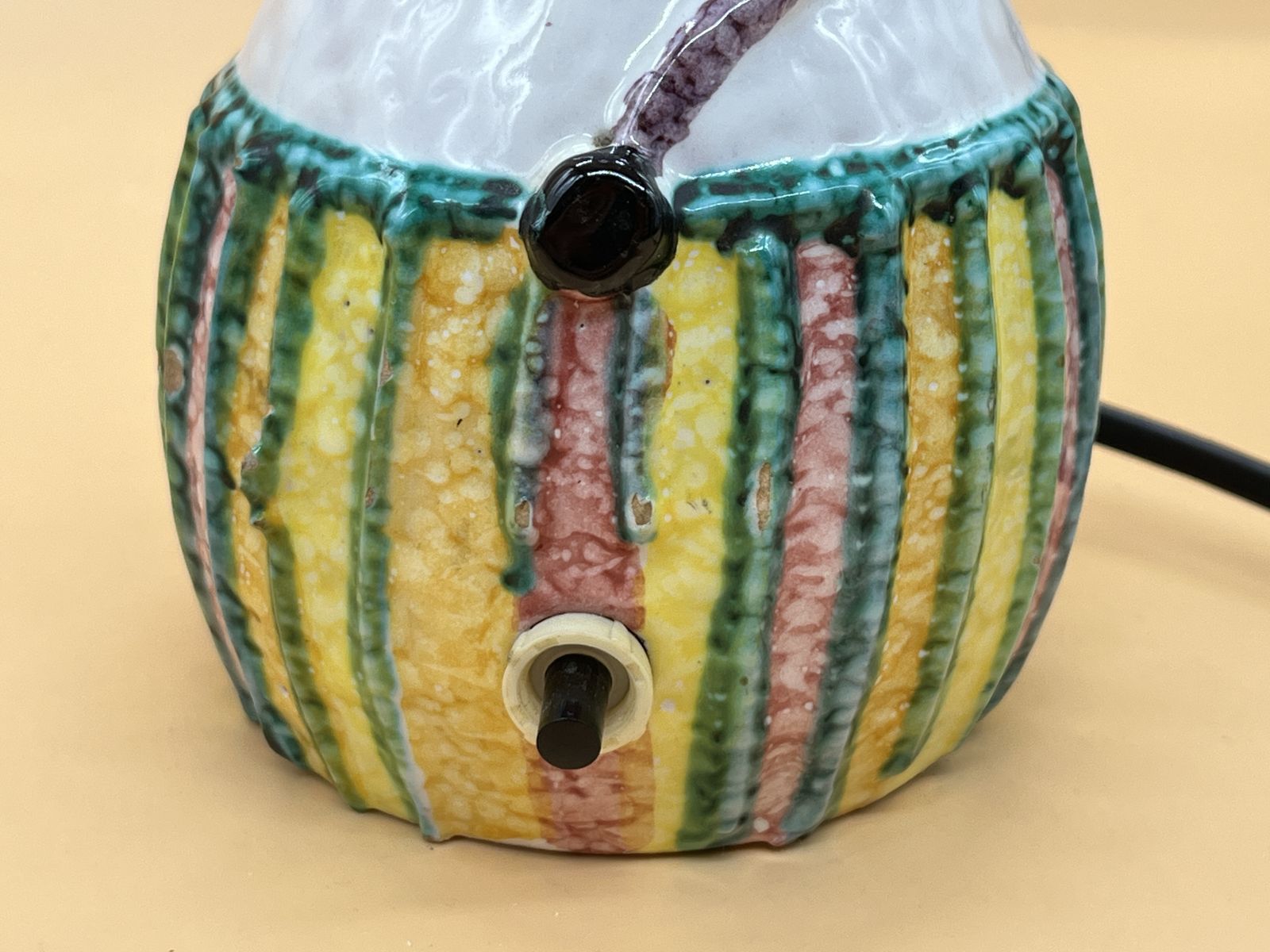 Mid Century Modern Fratelli Fanciullacci Pottery Italy Table Lamp. Pat Tested 3/6/25. photo buy