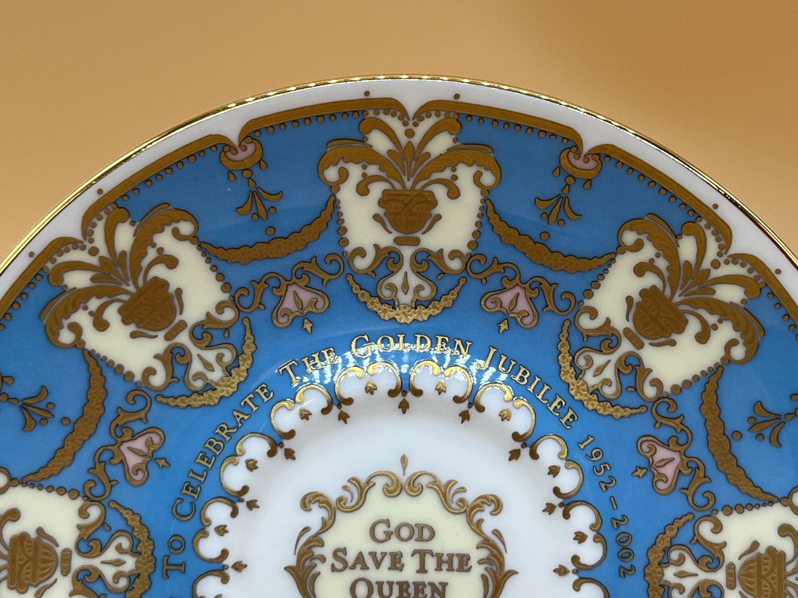 Home Decor Royal Collection Queen Elizabeth Ll Golden Jubilee 1952   2002 Tea Cup And Saucer Duo In Original Box And Packaging. photo