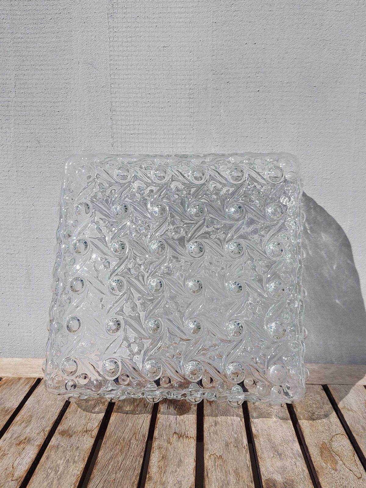 Mid Century Bubble Glass Wall Lamp, Minimalist Bubble Glass Wall Sconce, Mid Century Lighting, Large Retro Wall Light, 1970"S photo vinterior