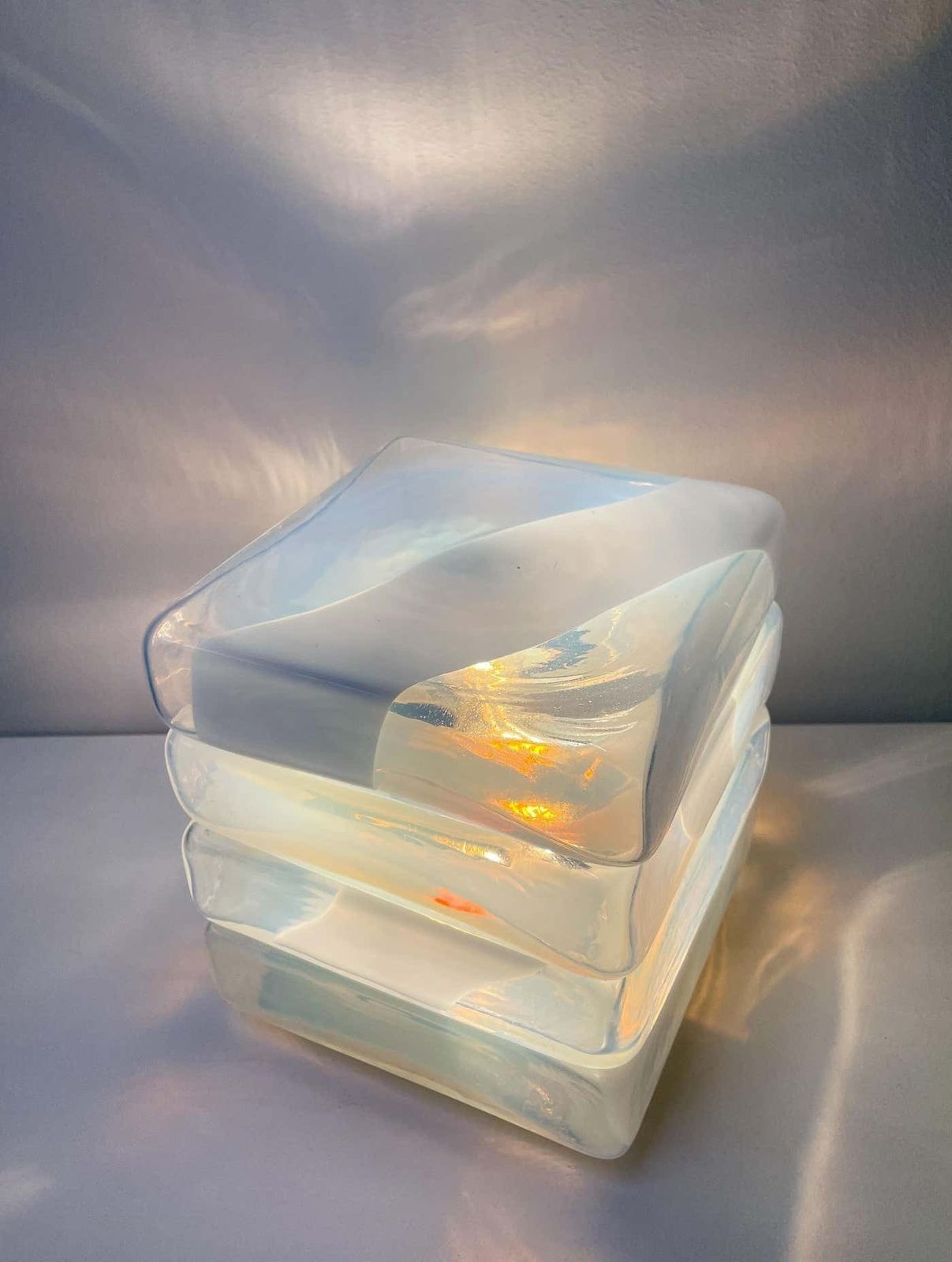 Mid Century Table Lamp In Murano Glass By Carlo Nason, Italy, 1960s photo vintage