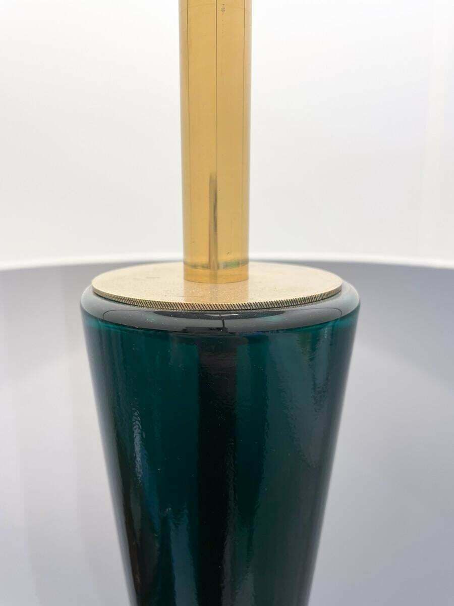 photo for sale Mid Century Modern Blue And Green Murano Glass Floor Lamp By Fulvio Bianconi