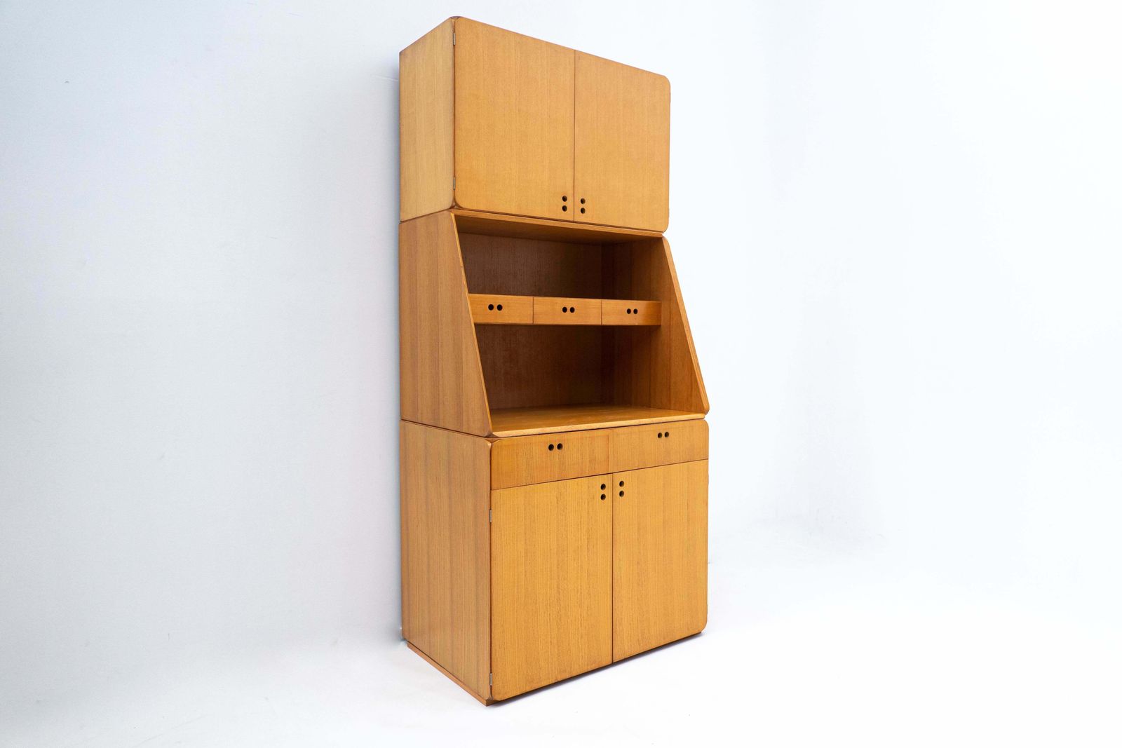 Mid Century Wooden Cabinet By Derk Jan De Vries, The Netherlands 1960s photo for sale